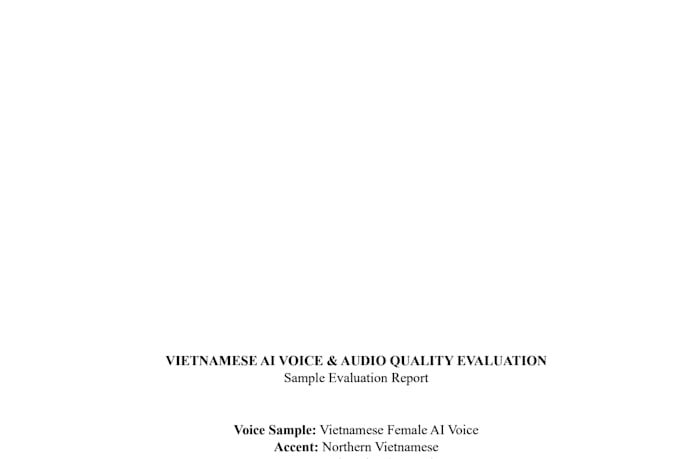 evaluate vietnamese ai voice and audio quality